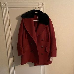 Free People Wool pea coat - NWT